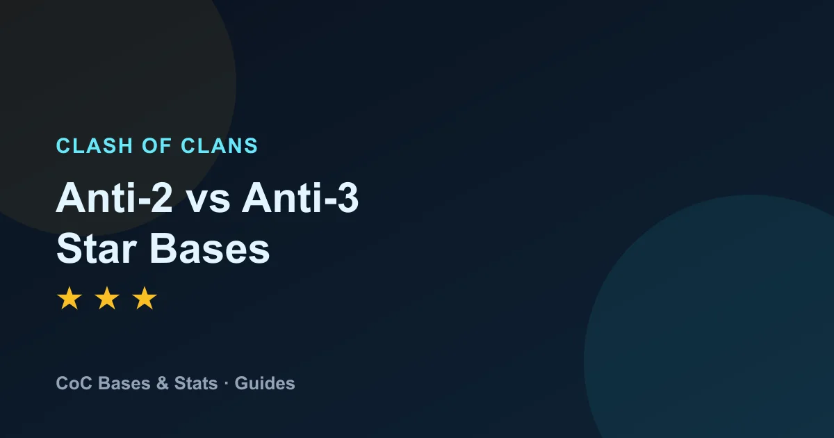 Anti-2 Star vs Anti-3 Star Bases Explained